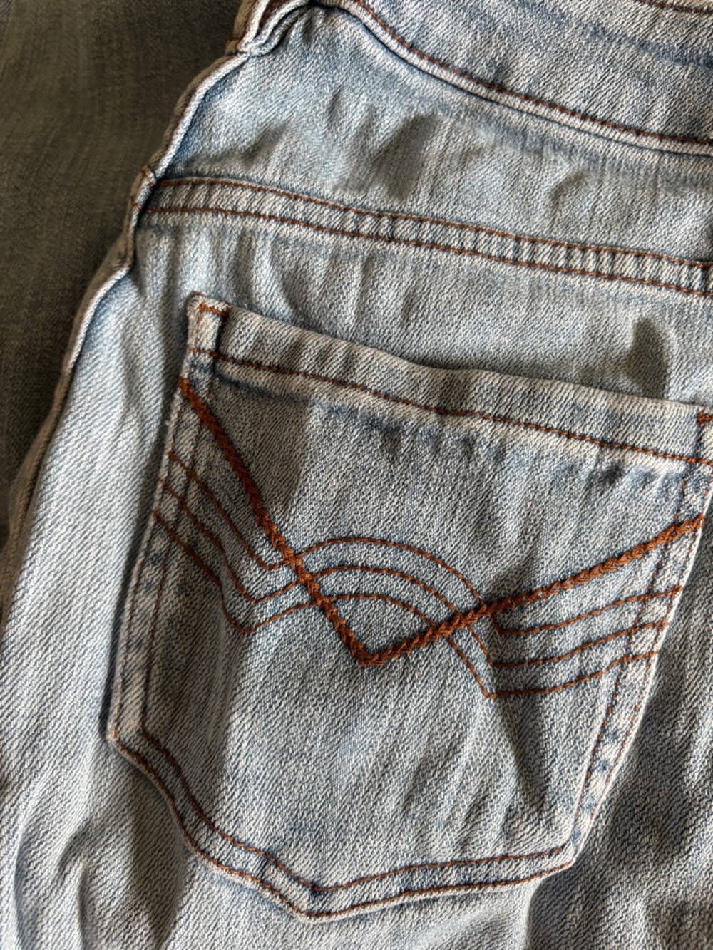 Idyllwind Light Blue Denim Boot Cut Jeans with Brown Stitching